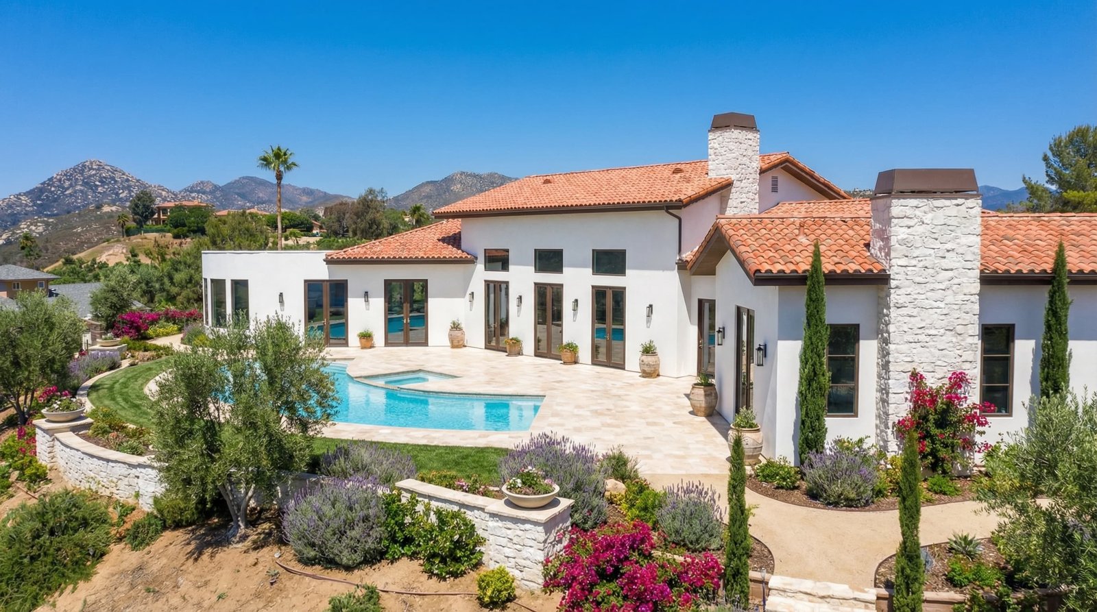 Mediterranean estate rebuild