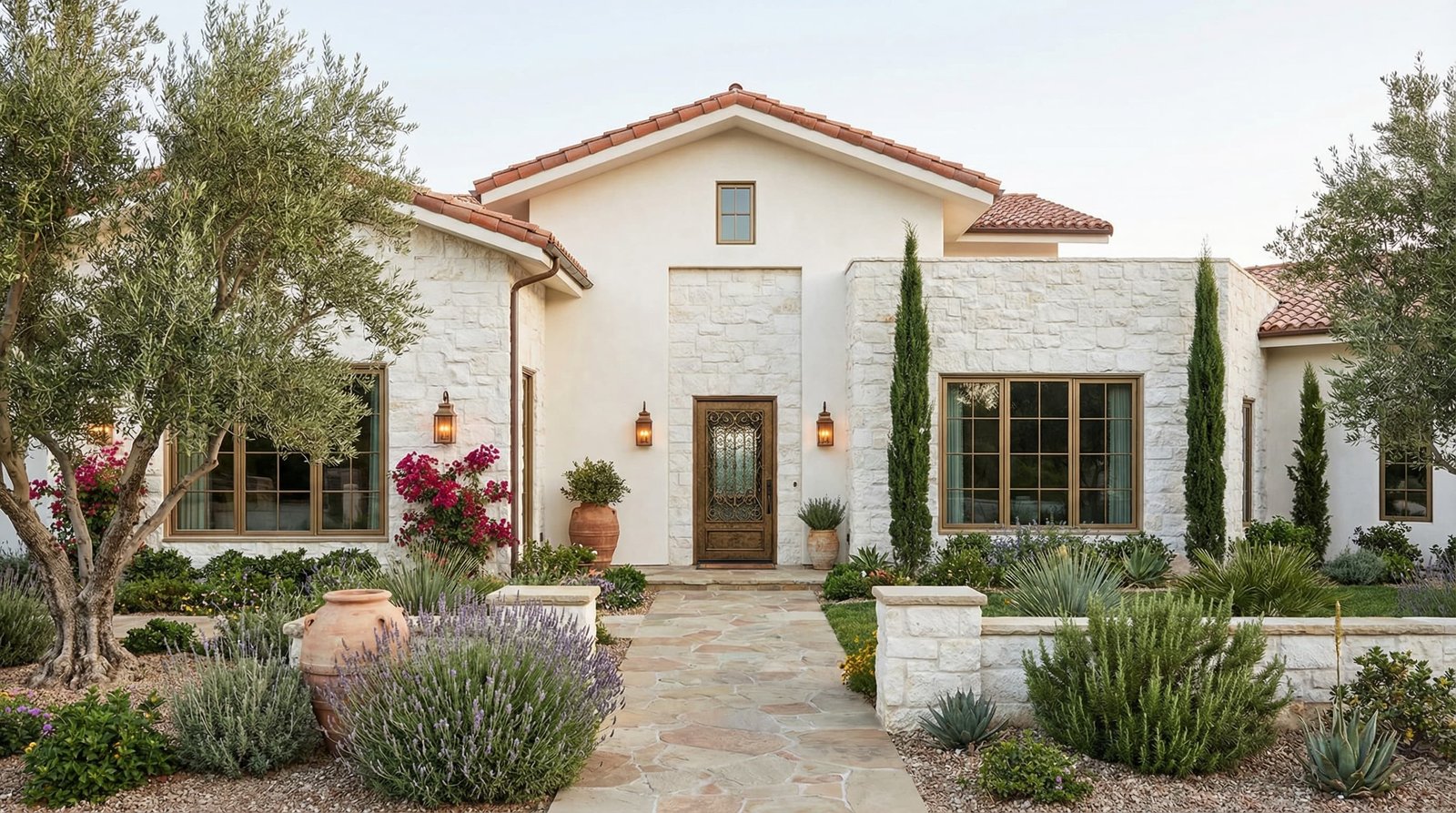 Mediterranean villa rebuild